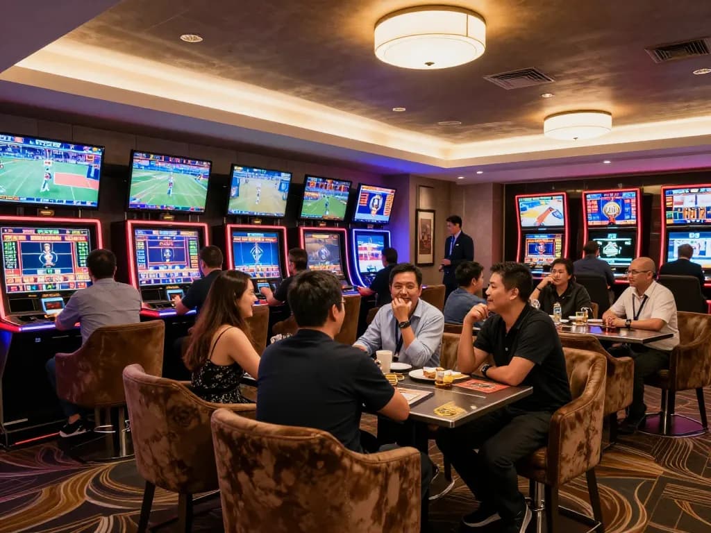 Bet on live sports in an engaging lounge atmosphere at 789bet's betting hub