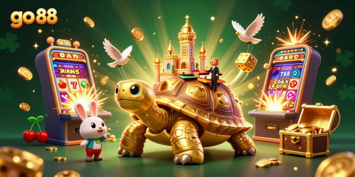 Experience the thrill of go 88 with an engaging casino scene bursting with excitement and rewards.