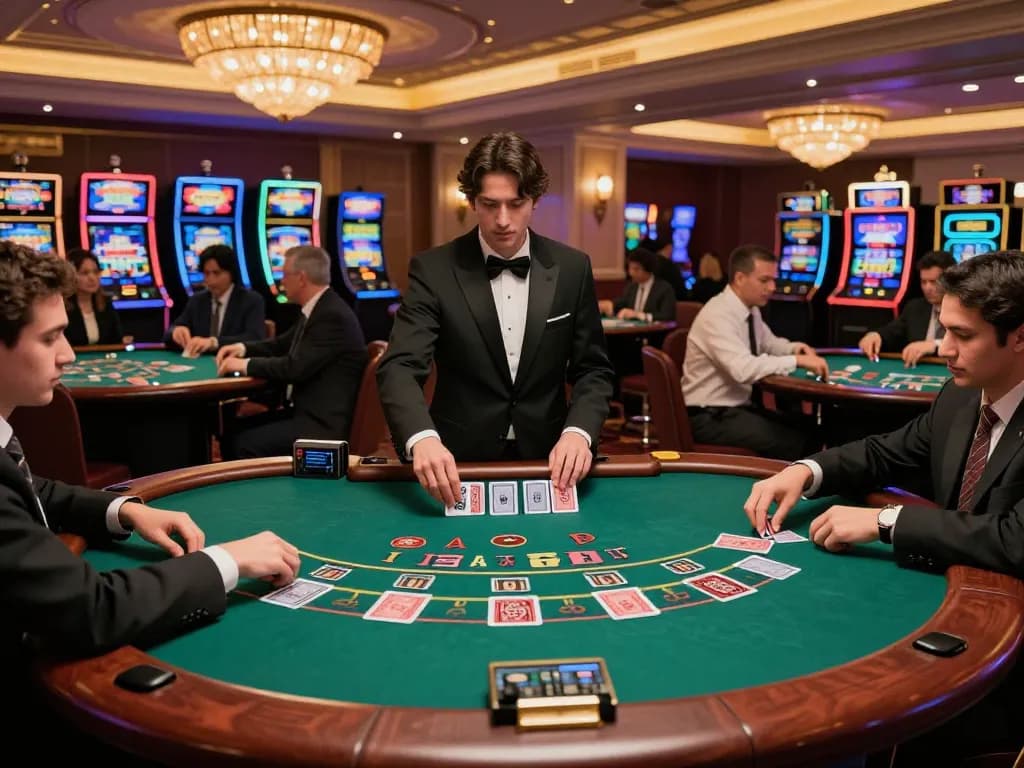 Experience the thrill of high-stakes blackjack at 88 club with players making bold bets.