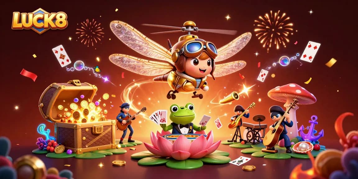 LUCK8 tạo ra những khoảnh khắc bất ngờ trong sòng bạc với các biểu tượng chiến thắng đầy màu sắc.