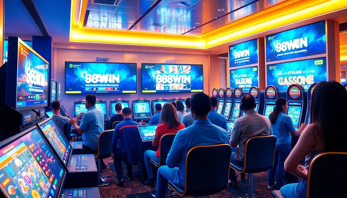 98WIN online gaming interface showcasing diverse gambling options.