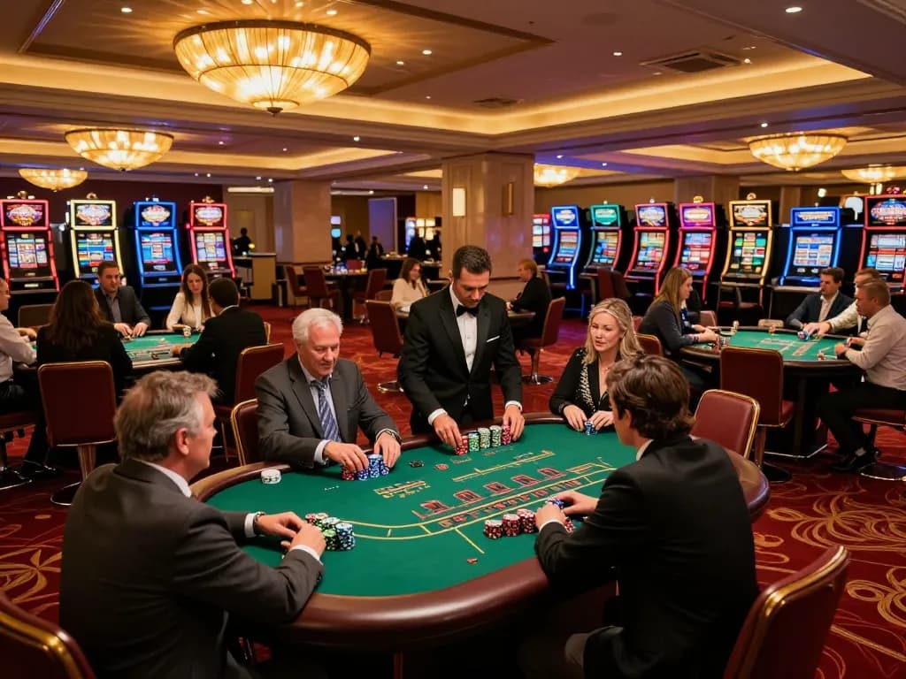 Experience dynamic gameplay at 79king-vn blackjack table with players engaged in strategic bets