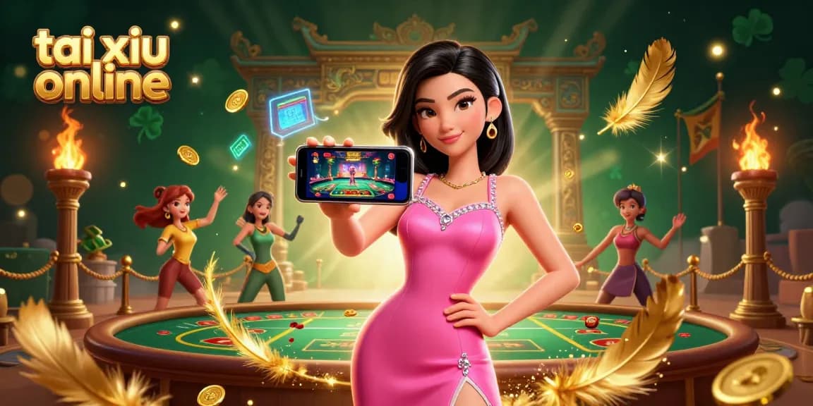 Experience tai xiu online with stunning visuals of a confident player engaging in a live dealer game.