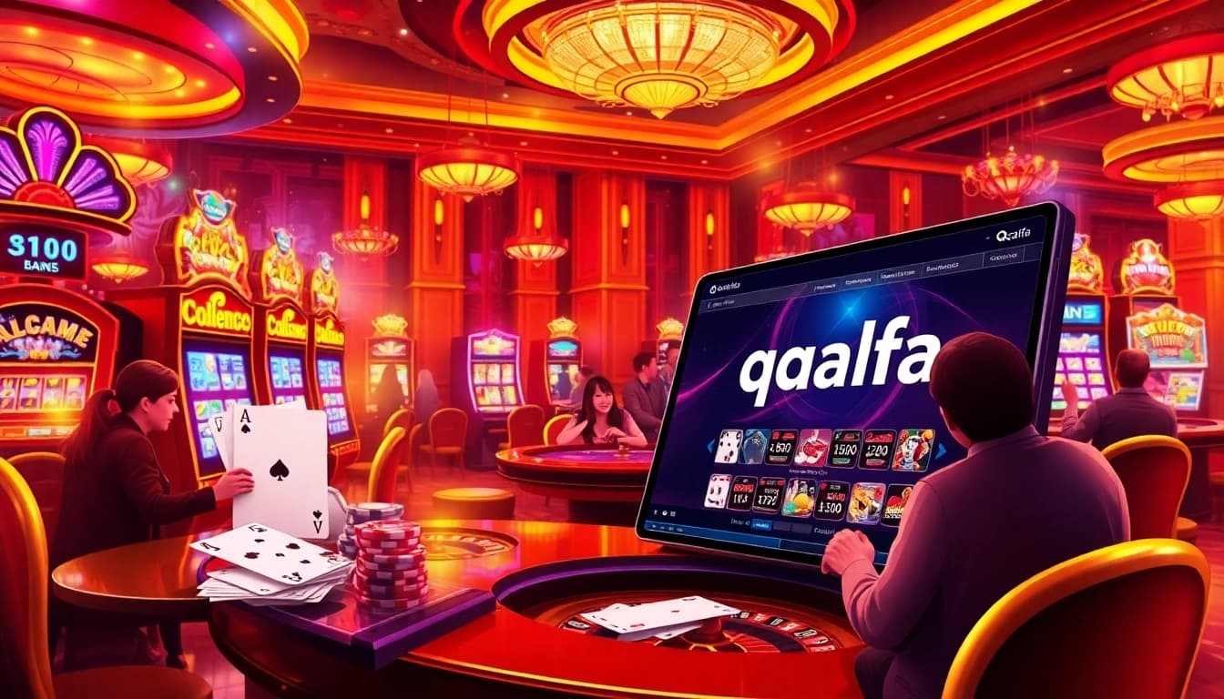 Experience thrilling gameplay at qqalfa with vibrant slot machines and elite players!