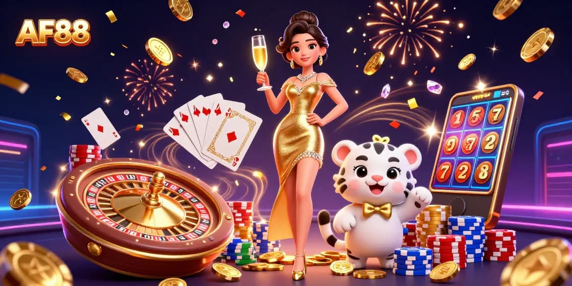 Experience the thrill of winning at AF88 casino with a glamorous atmosphere and exciting gameplay.