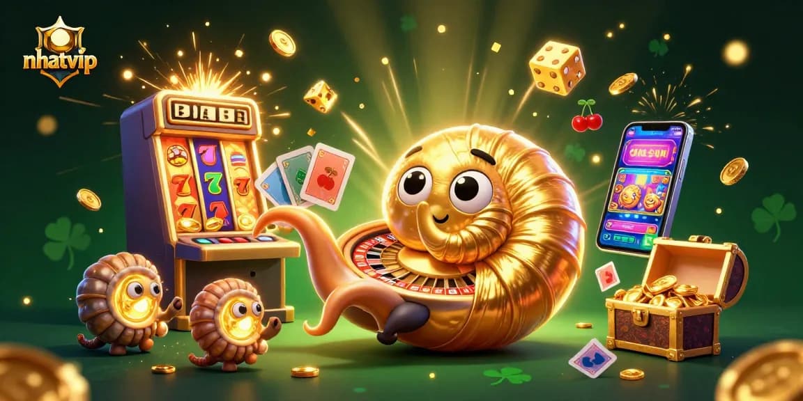 Experience the thrilling games at nhatvip with vibrant 3D elements showcasing casino excitement and rewards.