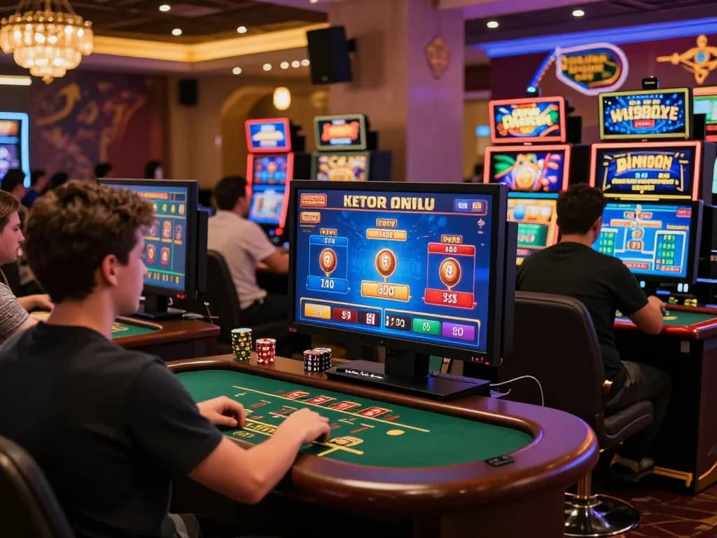 Engaging online casino gaming environment featuring tr88 players enjoying various games.