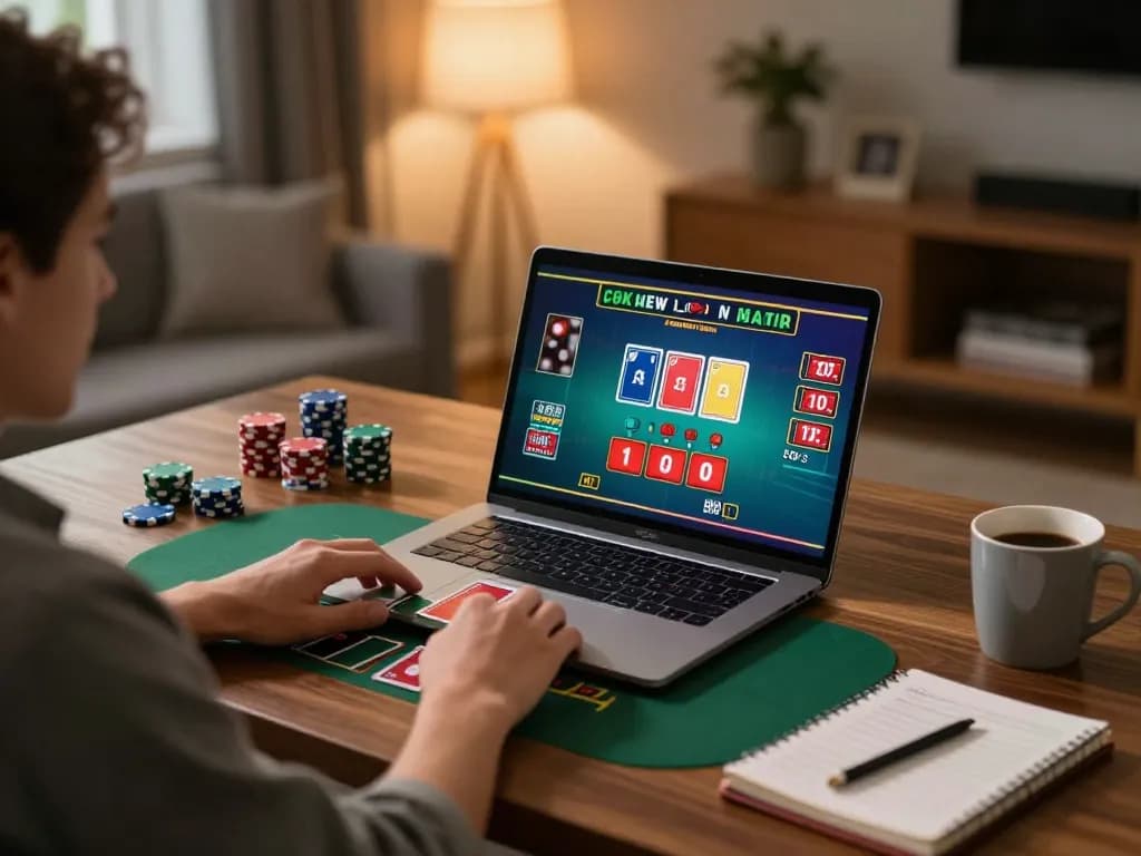 Experience strategic blackjack gameplay with https://fc88.zone, showcasing a vibrant online casino atmosphere at home.