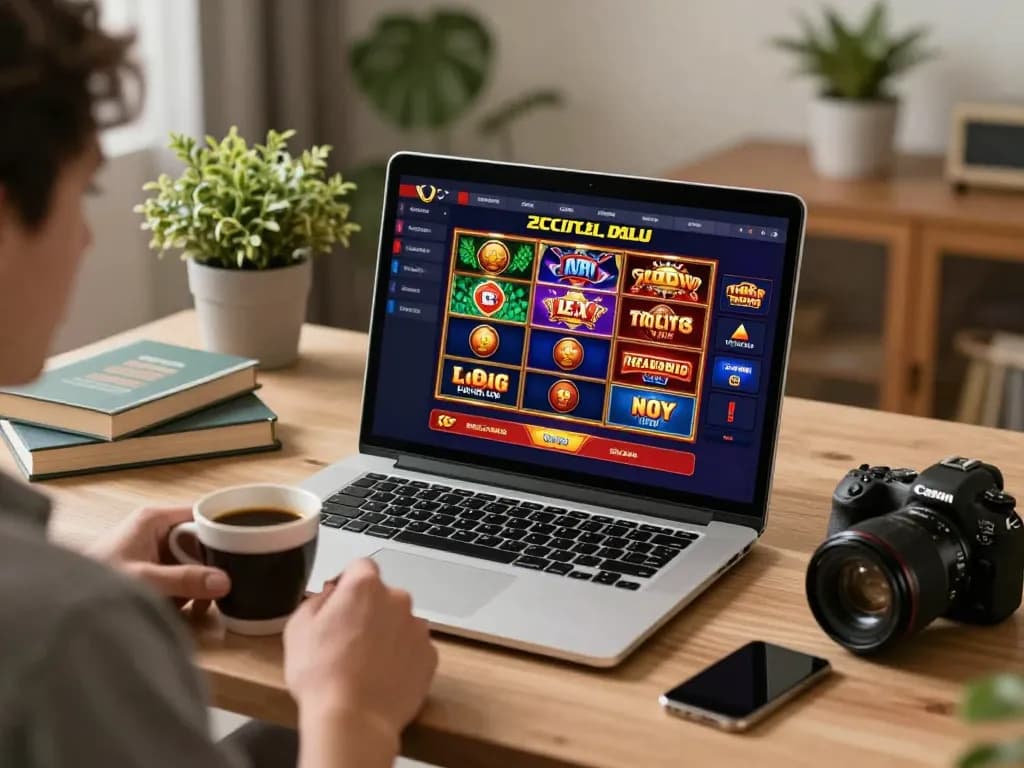 Engaging with online gaming at 789club in a cozy home setting, showcasing strategic gameplay.
