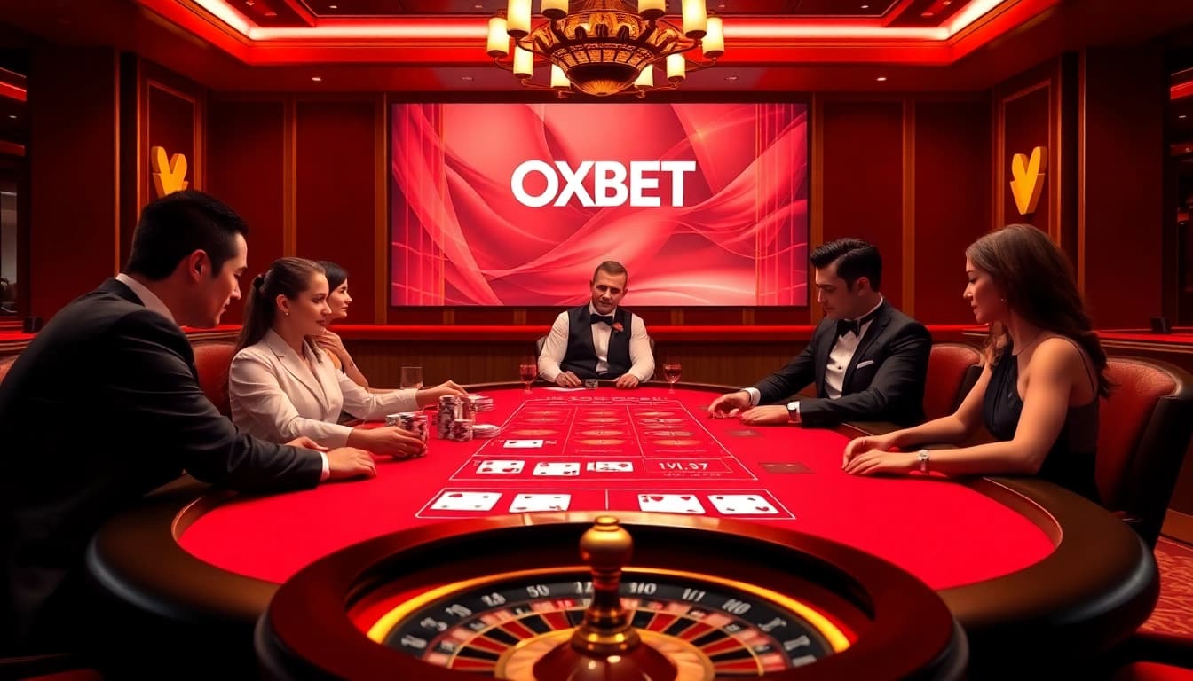 Experience high-stakes gaming at OXBET's luxurious online casino tables.