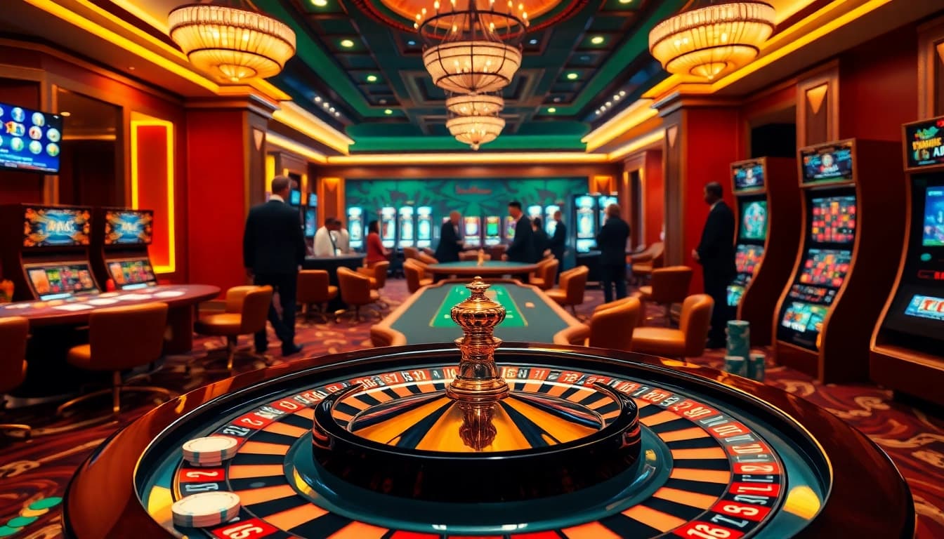 Experience the thrill of gaming at https://luongsontv5.com/ with our luxurious casino visuals featuring roulette and poker.