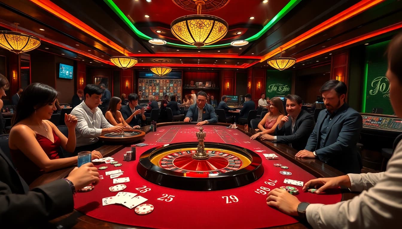 Experience the thrill of winning with Link GO8 at a luxurious casino table.