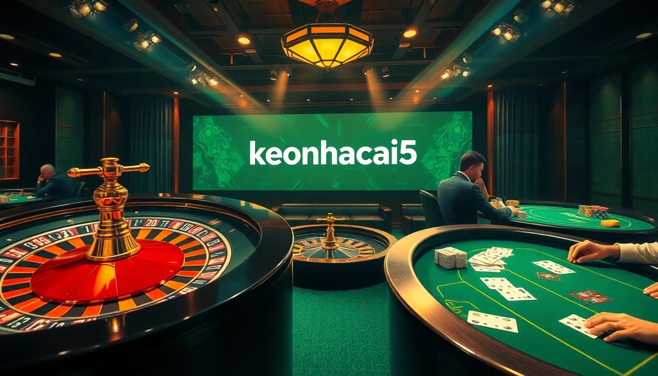 Experience the excitement of sports betting at keonhacai5 with engaging casino visuals.