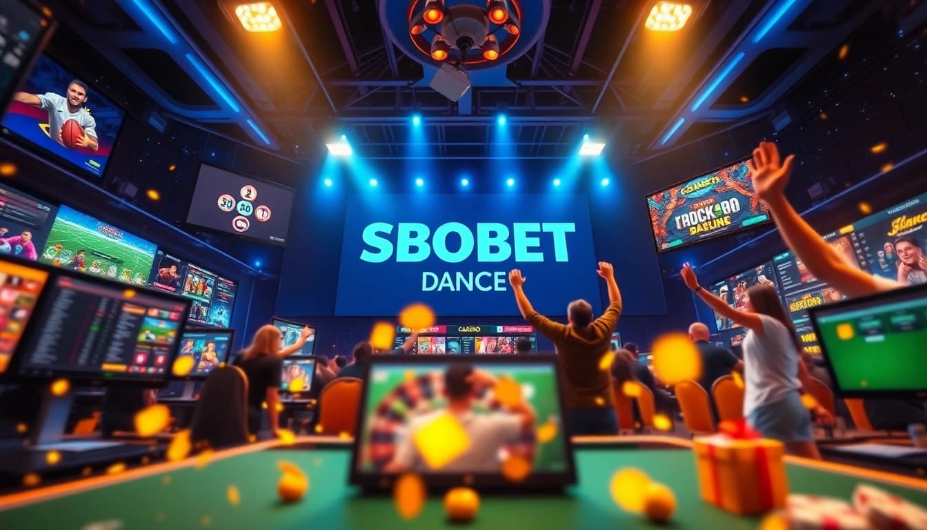 Exciting online betting scene at sbobet.dance with vibrant gaming elements.