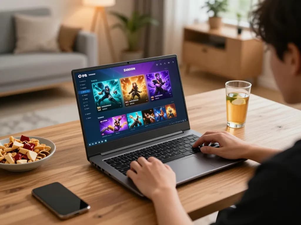 Player enjoying a thrilling game at Sunwin’s online platform, showcasing a vibrant gaming experience.