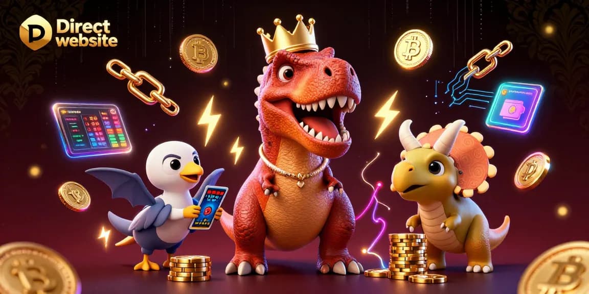 Play exciting slots on a Direct website while surrounded by vibrant treasures and cartoon characters.