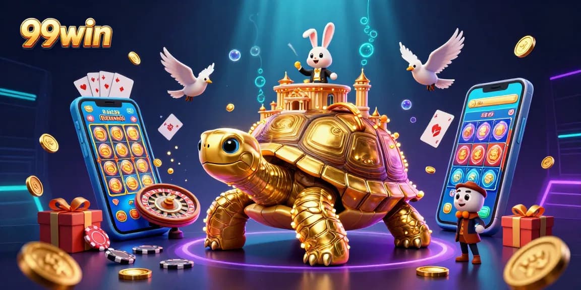 Experience thrilling wins at 99win with our vibrant casino scene featuring lively gameplay elements.