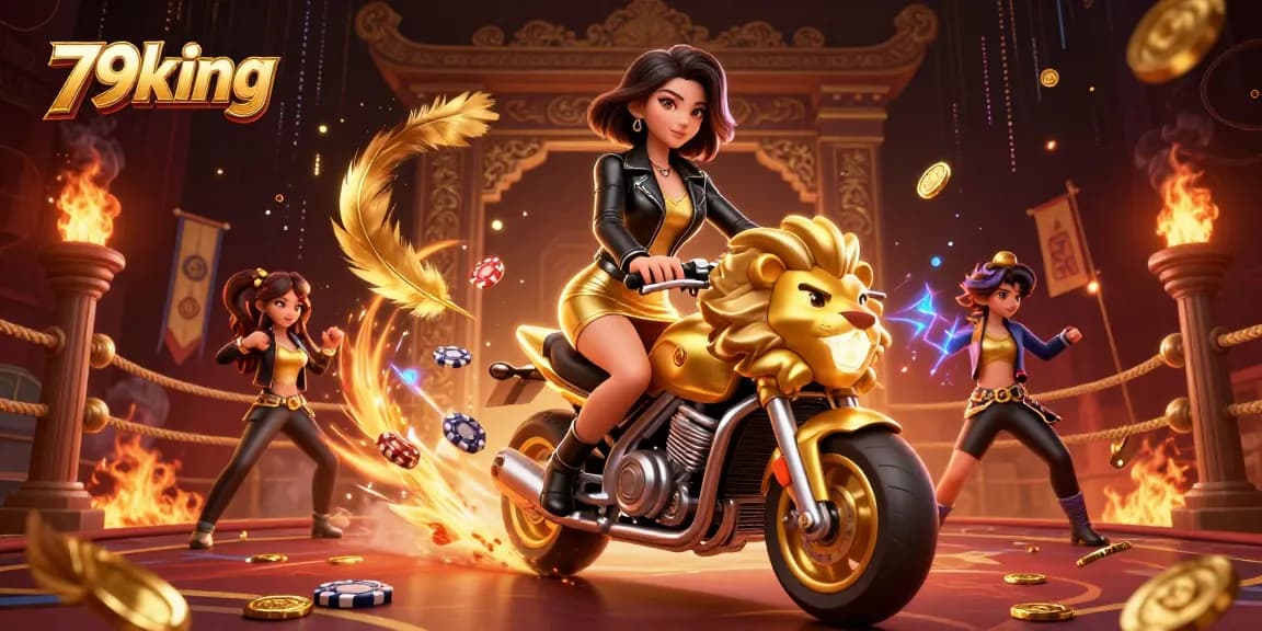 79king ignites excitement with dynamic gameplay, featuring a glamorous character and lively casino elements.