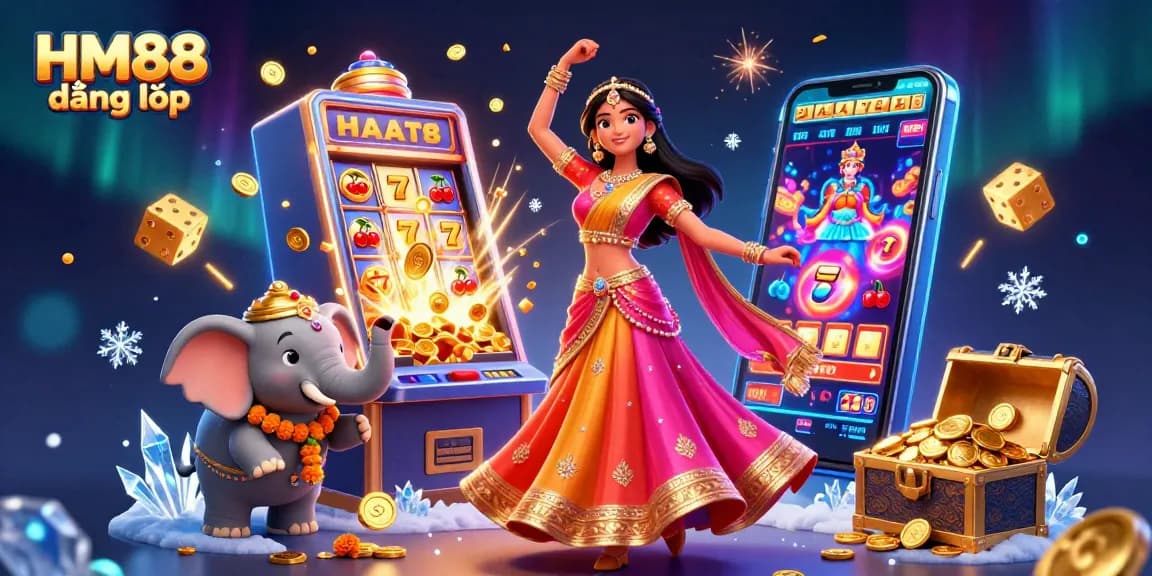 Experience thrilling games at HM88 đăng nhập within a vibrant casino scene full of excitement and jackpots.