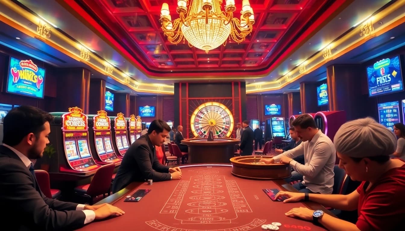 Experience thrilling moments at https://mtr888.com/ with vibrant poker tables and exciting slot machines.