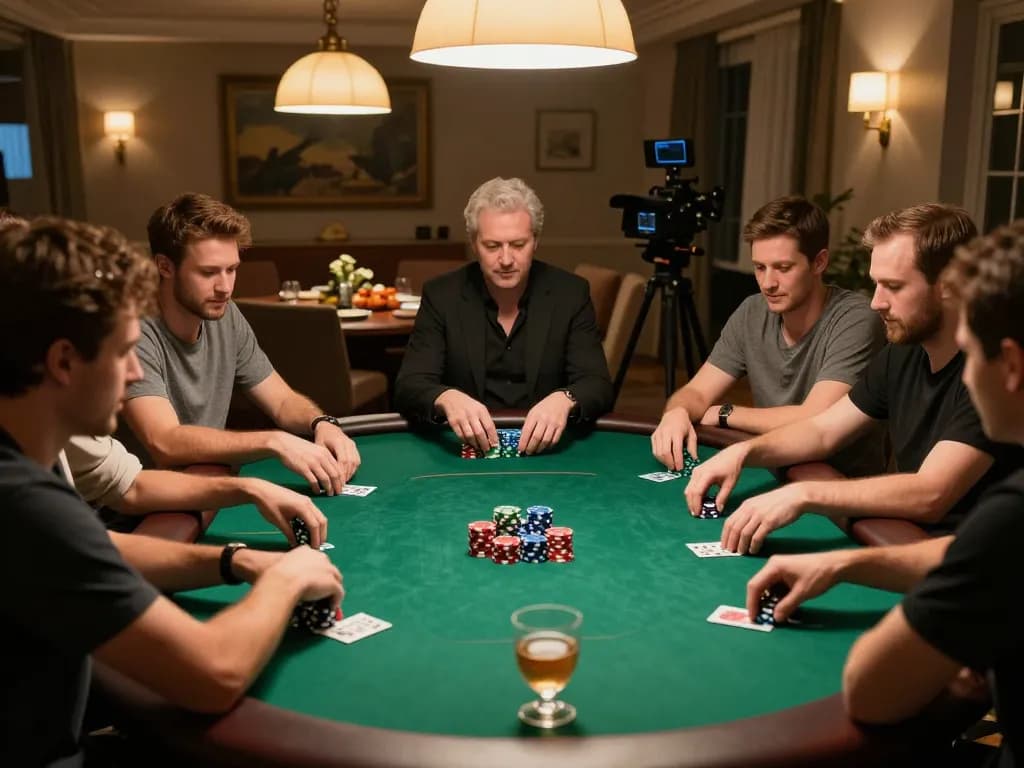Engaged players at a private poker game showcasing rik vip strategies and excitement.