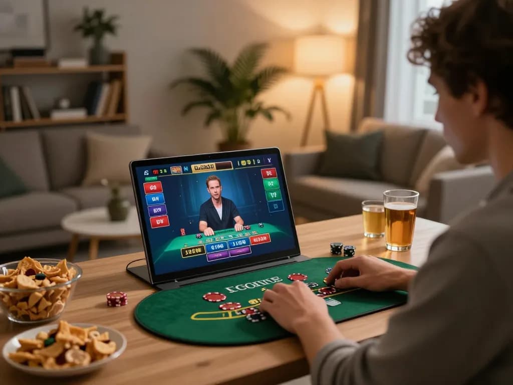 Engaged player enjoying live blackjack on 789win789, showcasing strategic gameplay and interactive atmosphere.