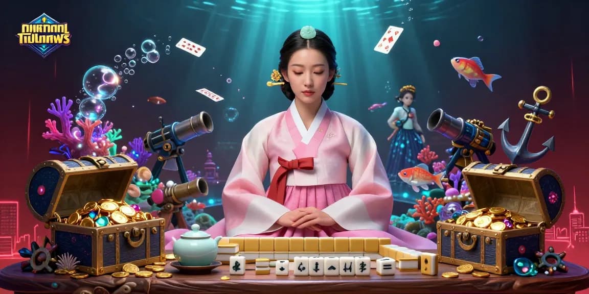 Experience ดูหนังออนไลน์ฟรี with a serene Asian woman seated elegantly next to vibrant slot and game elements.