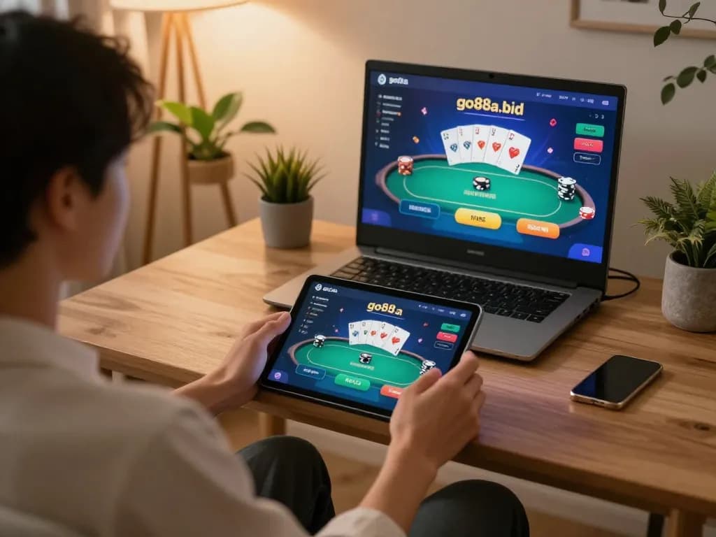 Engaging online poker gameplay on go88a.bid with strategic betting options visible.