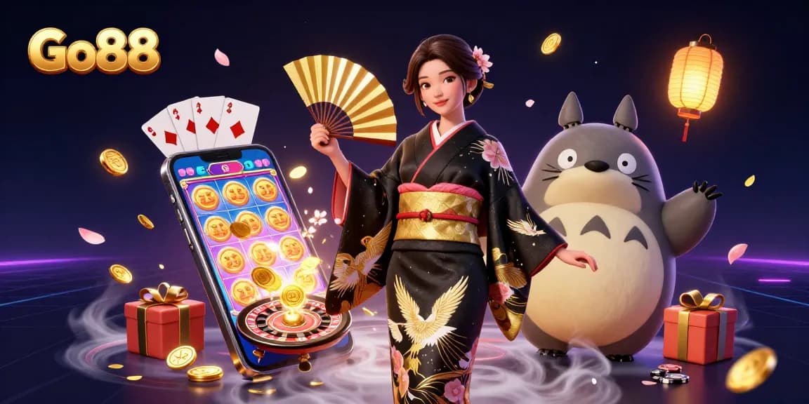 Play exciting games at Go88 featuring vibrant characters and dynamic casino elements.