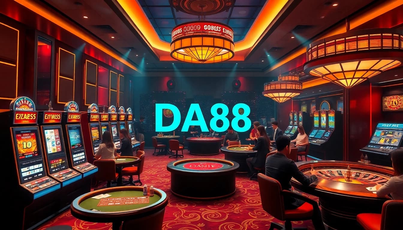 Experience winning at DA88 with vibrant casino games, luxurious tables, and excited players.