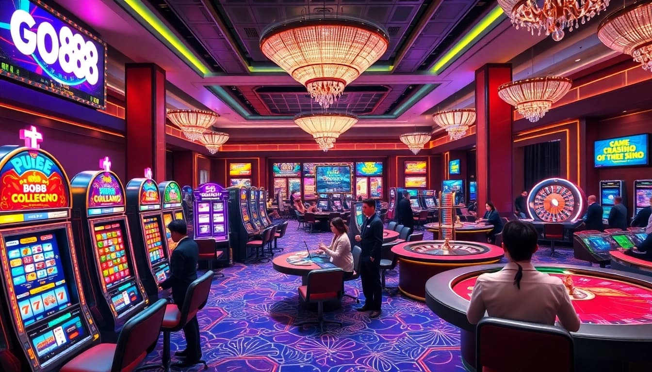 Experience the thrill of gambling at Trang Chủ GO88 with vibrant casino ambiance and exciting games.