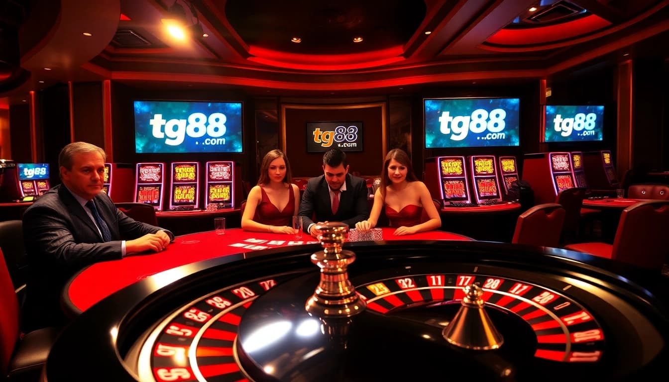 Winning at tg88.com with luxury poker and casino games, showcasing excitement and strategy.