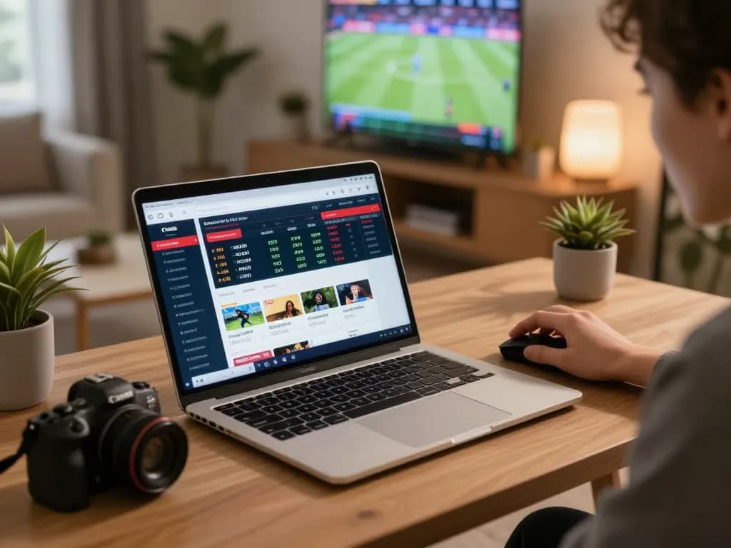 Place strategic bets on debet while enjoying live sports from a stylish home office.