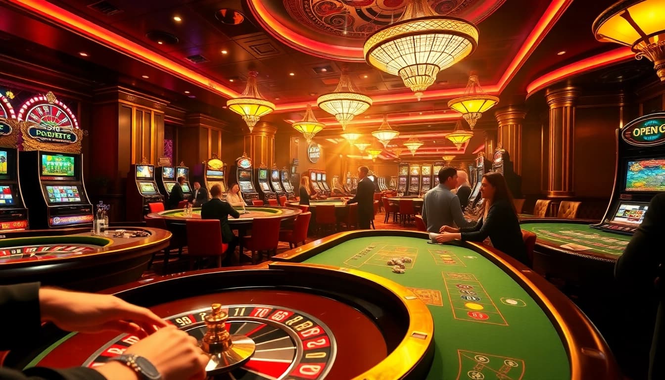 Experience the thrill of betting at OPEN 88 with vibrant casino atmospheres and exciting games.