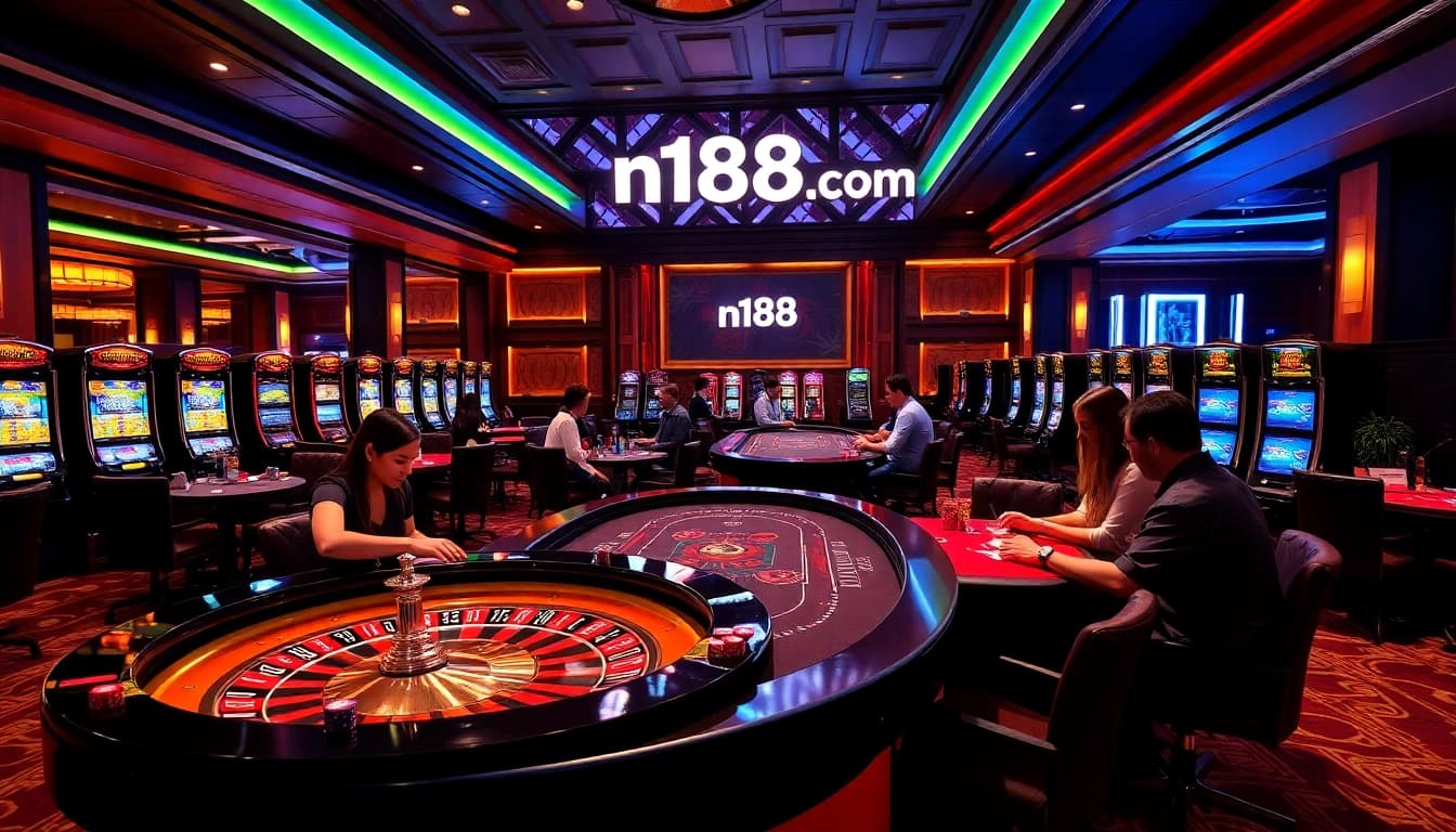 Experience high-stakes gaming at n188 com with engaging poker and roulette action.