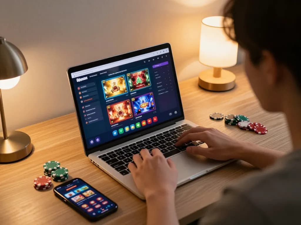 Engaging online gaming session with 68gamebaivn casino interface on laptop.