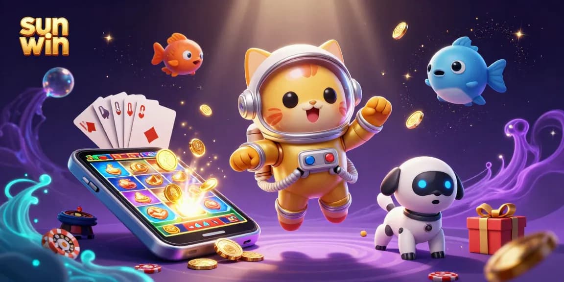 Experience thrilling gameplay with sun win, where vibrant alien creatures encounter exciting slot games in outer space.