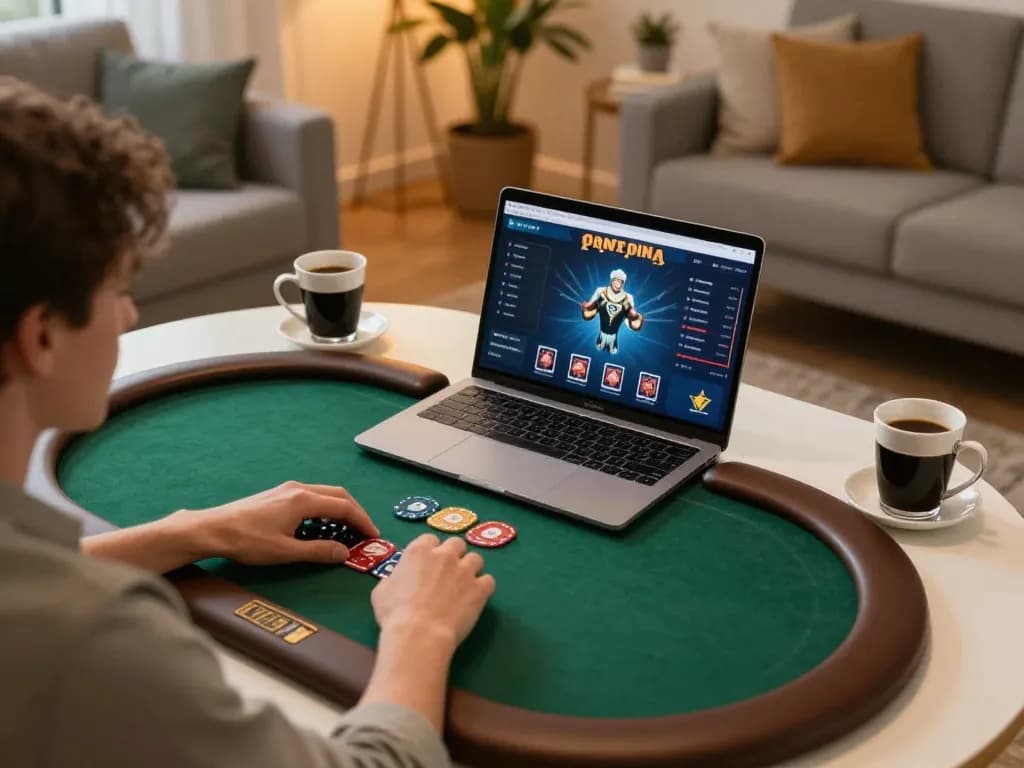 Play poker online with 92slot from a cozy home setting, enjoying a strategic gaming experience.