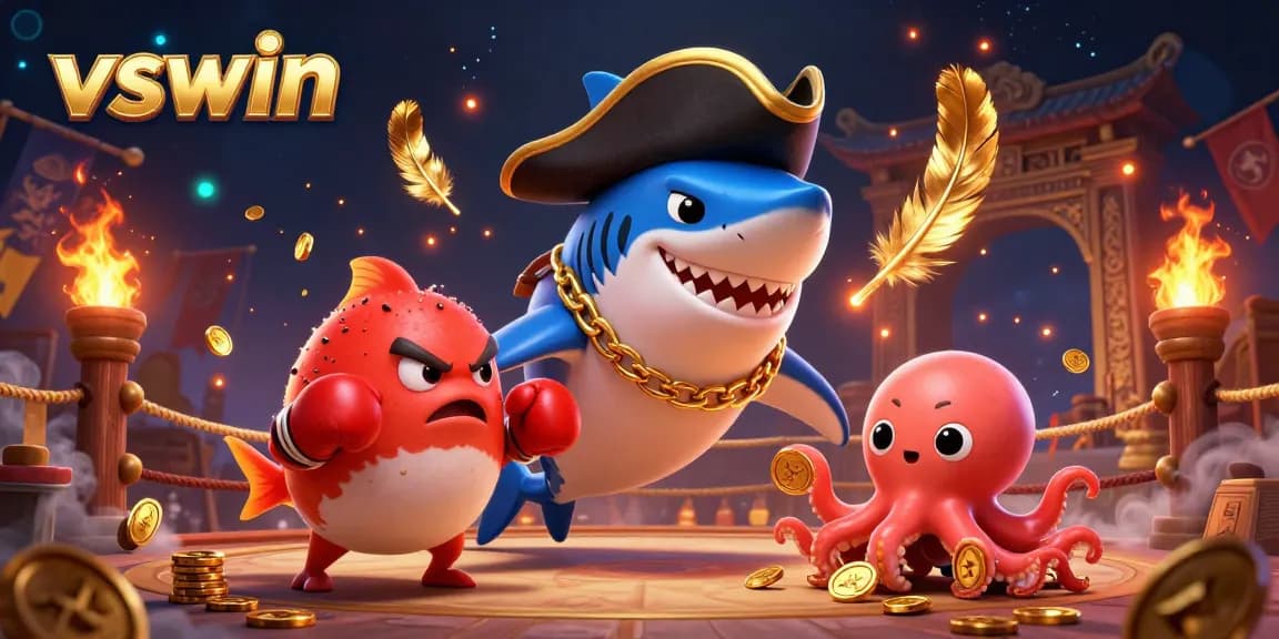 Join the thrilling action with vswin featuring fun characters in an entertainment-filled casino scene.