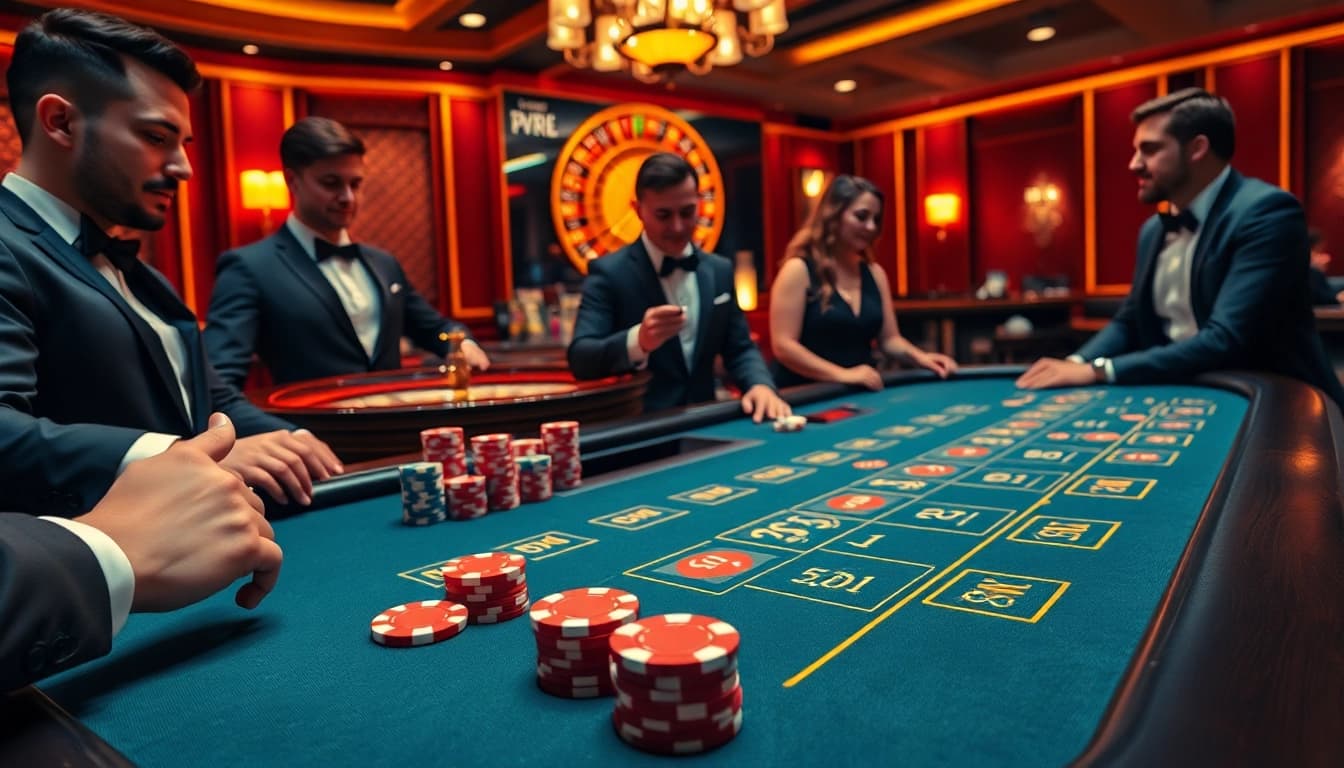 Experience the excitement of 789F as players engage with vibrant casino elements.