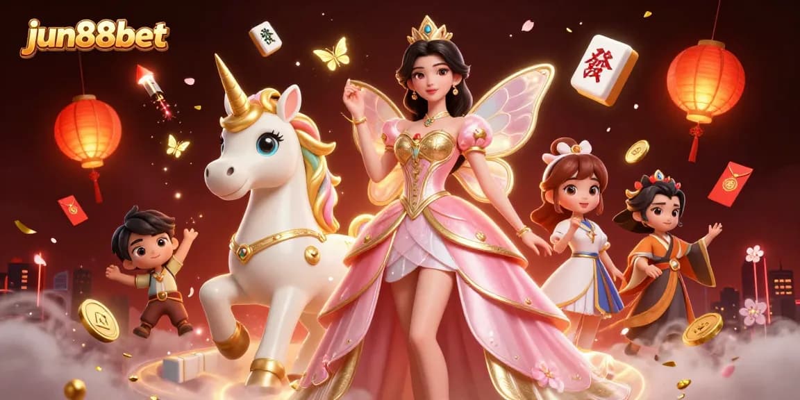 Experience the thrill of online gaming at jun88bet with vibrant 3D casino elements and carnival fun.