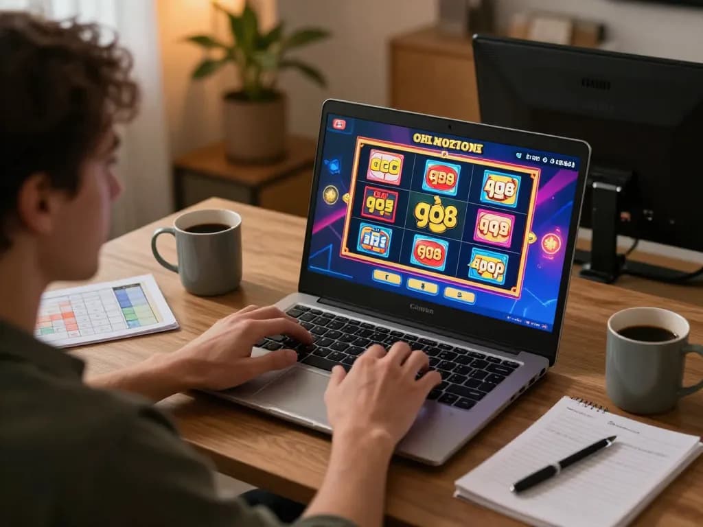 Play engaging slots on go8 platform in cozy home with dynamic graphics and betting strategy