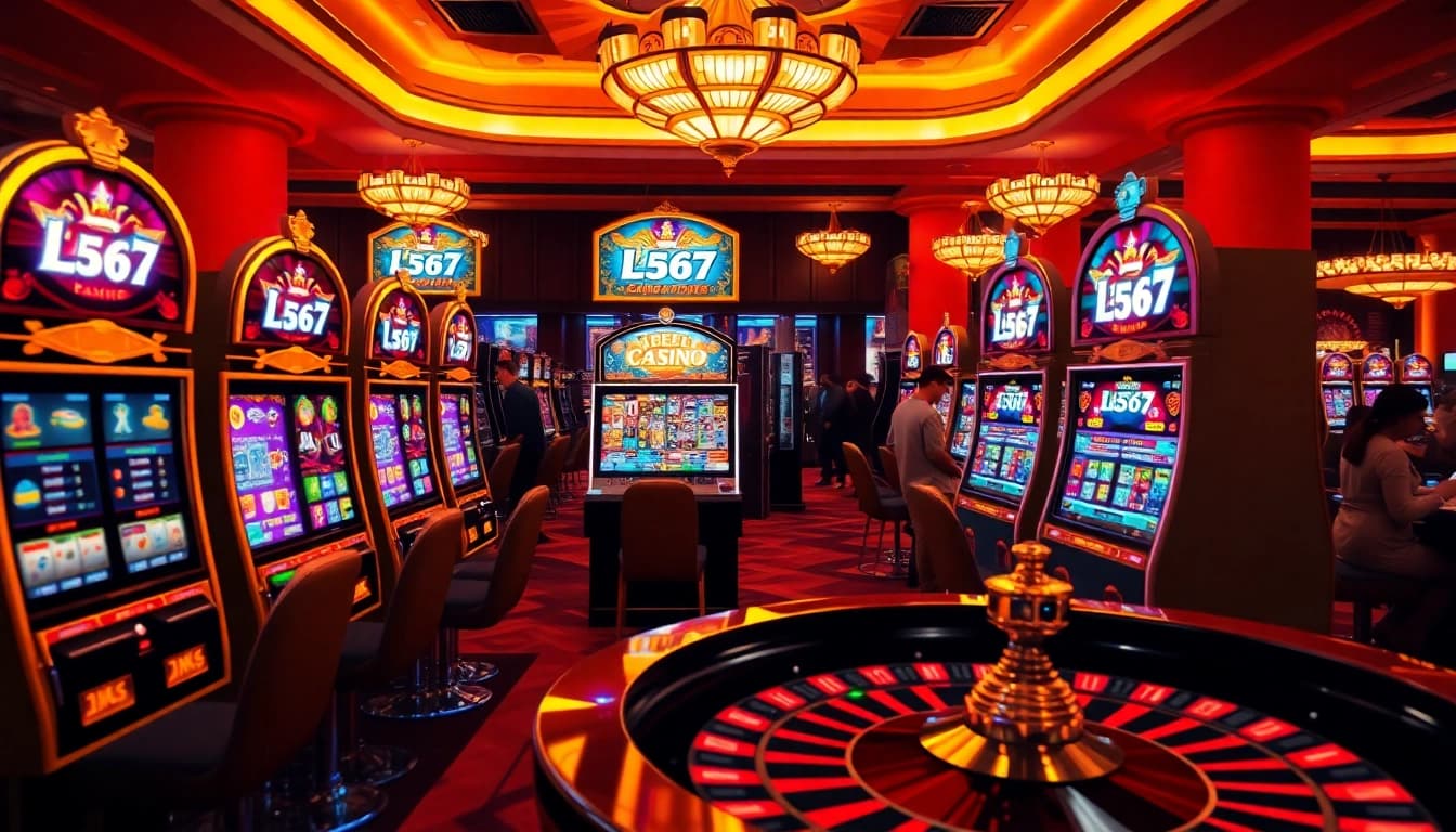 Experience the thrill of L567 with vibrant slot machines and casino excitement.