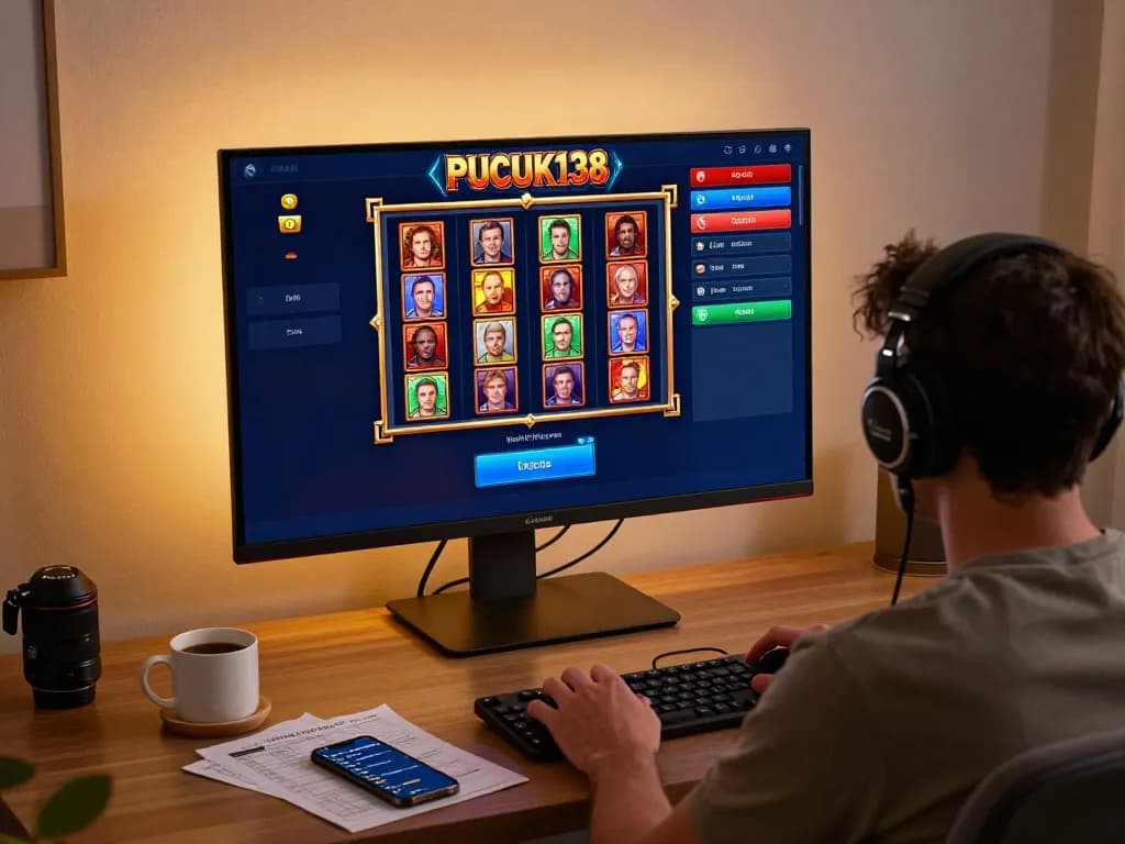 Engaging gameplay on PUCUK138 slot interface showcasing excitement of online gambling.