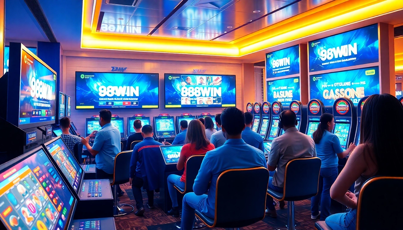 98WIN online gaming interface showcasing diverse gambling options.