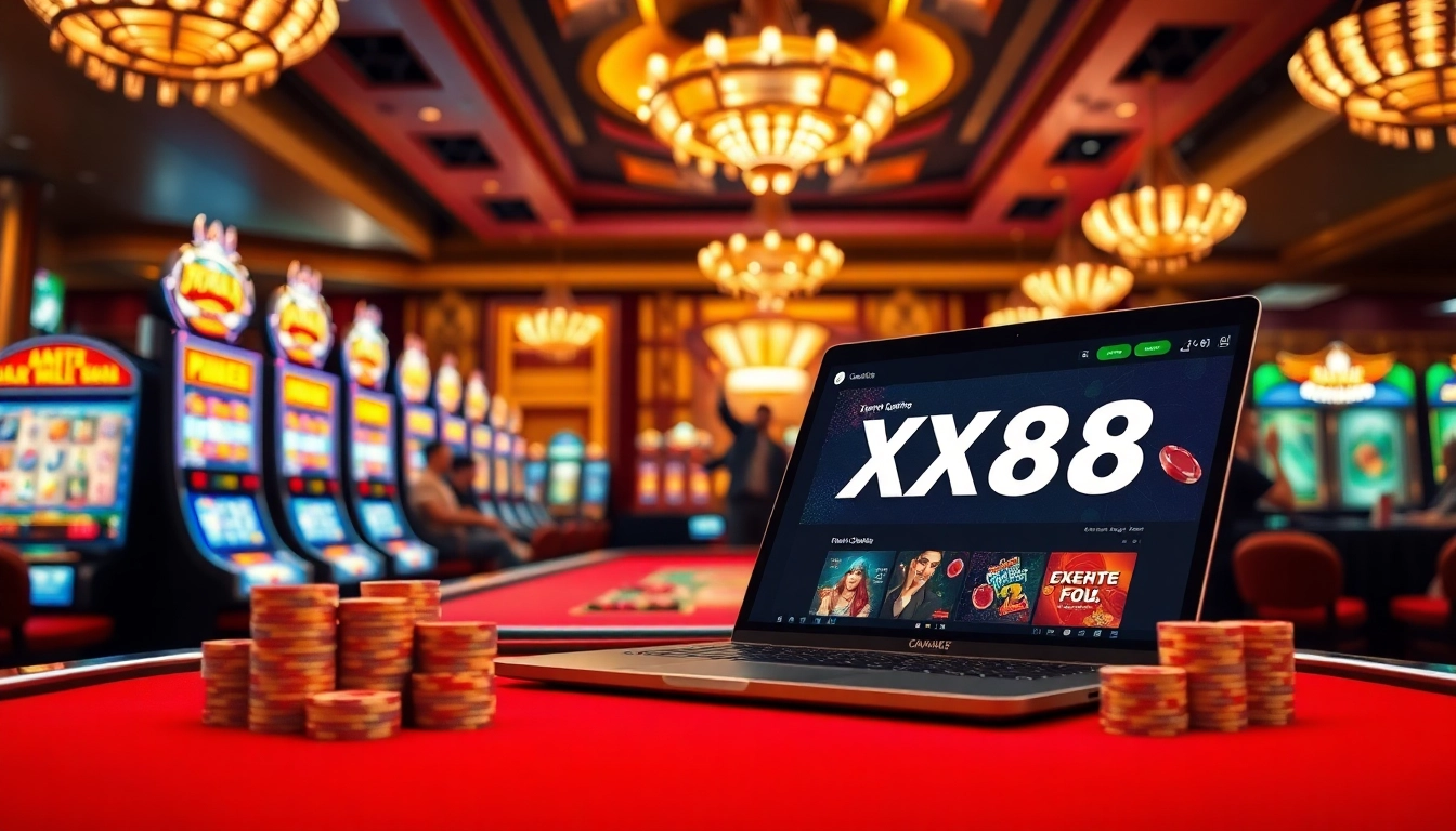 Experience thrilling games at https://xx88.day/, bustling casino tables filled with excitement and players.