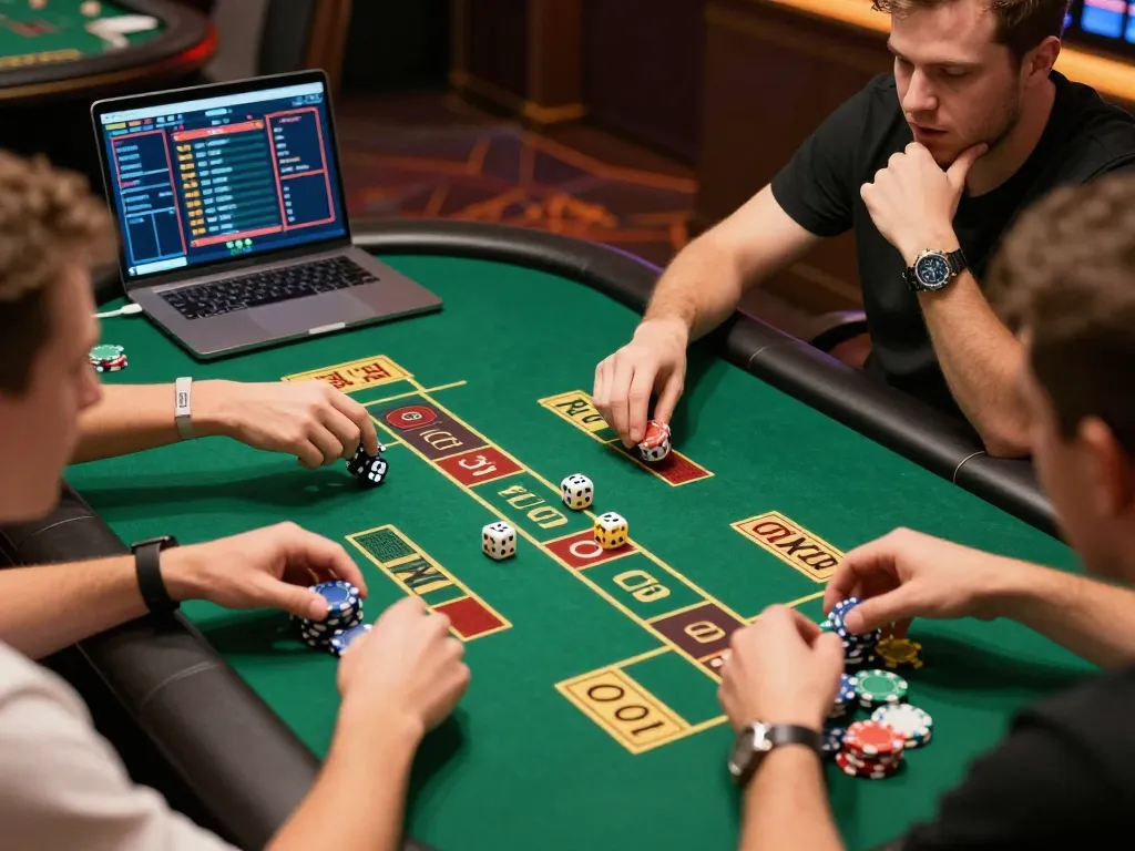 Players rolling dice in a lively Game Tài Xỉu session, showcasing excitement and strategy.
