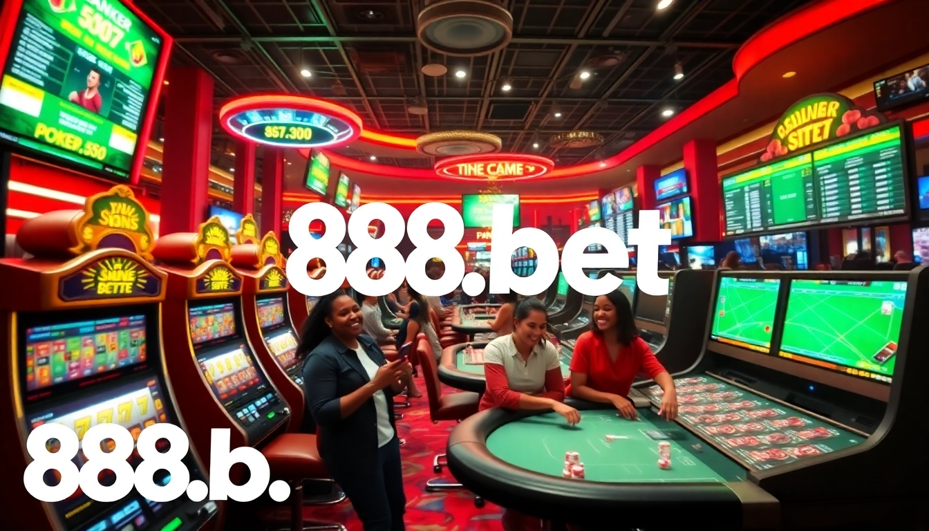 Exciting online betting scene at 888b.bet with vibrant casino elements.