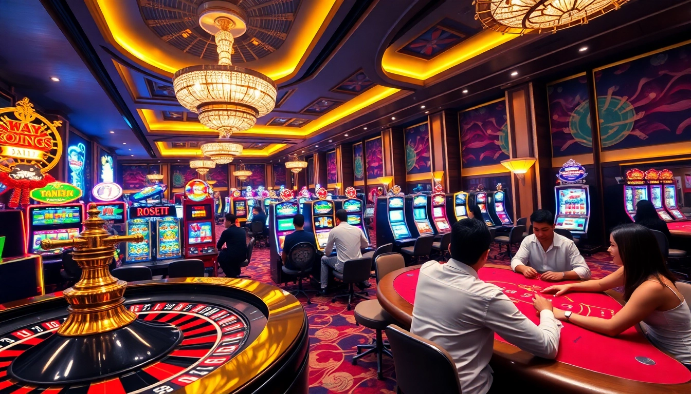 Experience the thrill of gambling at nhà cái typhu88 with vibrant tables and exciting games.