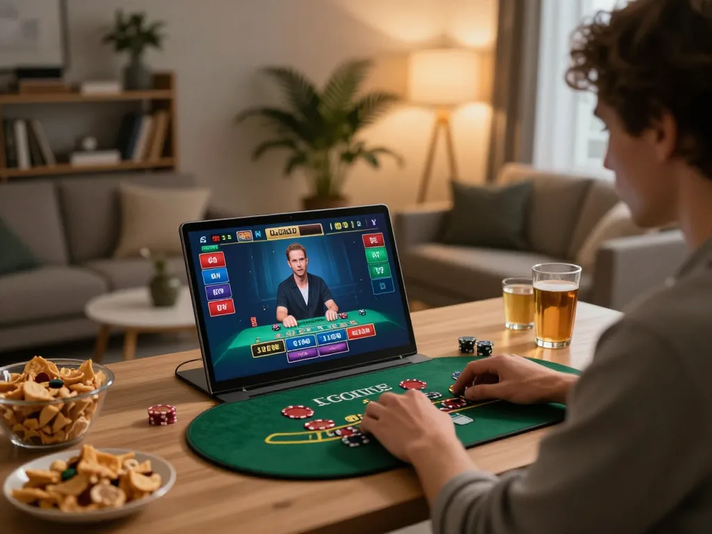 Engaged player enjoying live blackjack on 789win789, showcasing strategic gameplay and interactive atmosphere.
